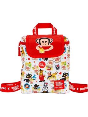 Paul Frank White & Red Mini Backpack with Character Print